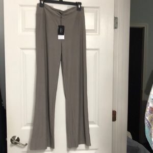 Taupe soft knit pants